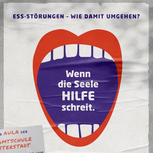 offener Mund mit roten Lippen: Wenn die Seele Hilfe schreit, esstörungen – wie damit umgehen?