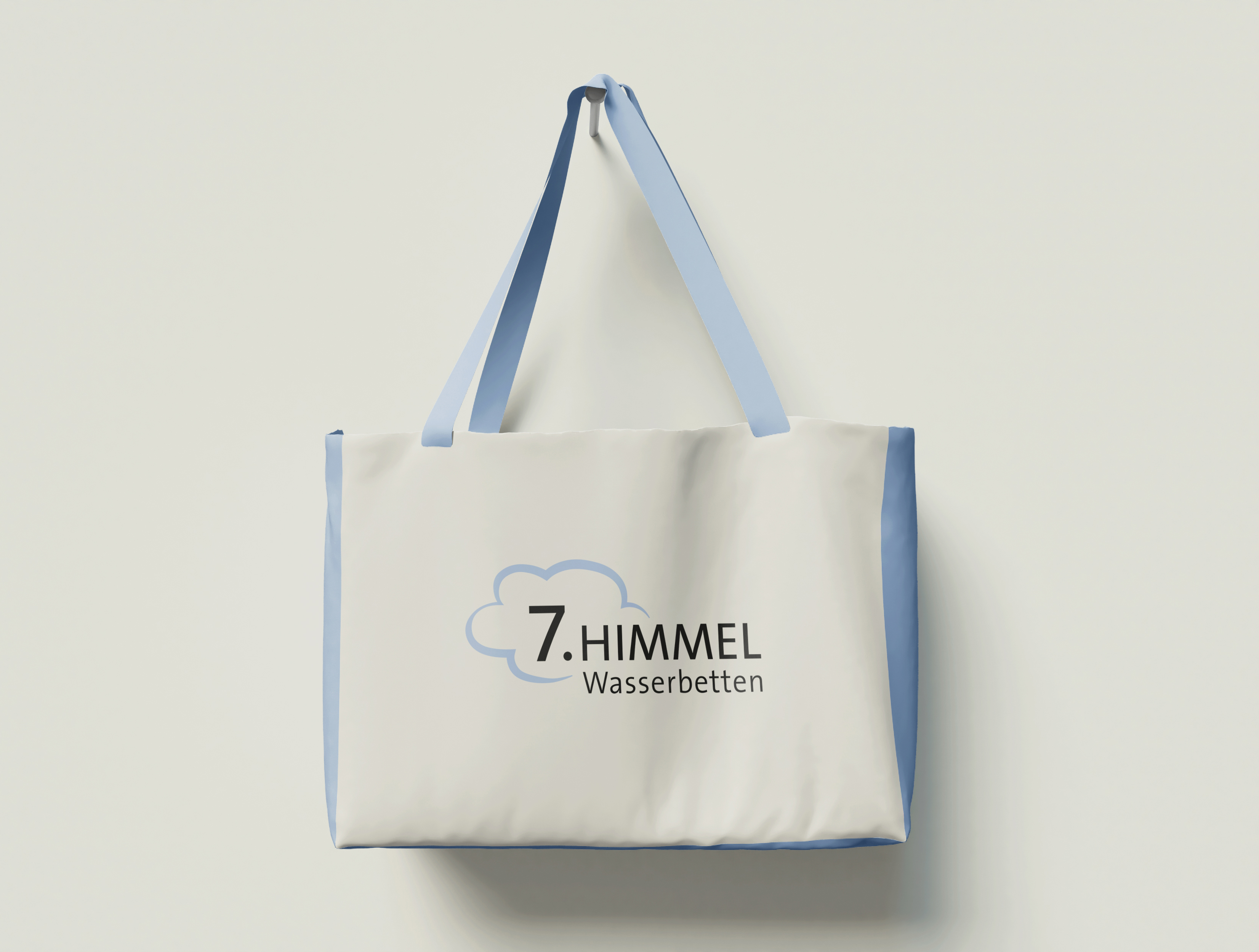 7. Himmel Wasserbetten Logo Design on Bag