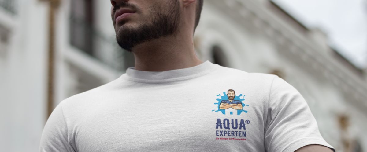 Logo und Branding der Aquaplus Experten – die Richtigen bei Wasserschäden
